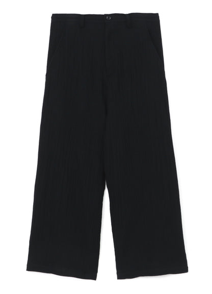 WOOL LONG STRAIGHT PANTS