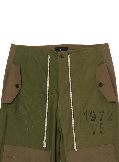 MILITARY TENT CLOTH FOUR POCKETS PANTS