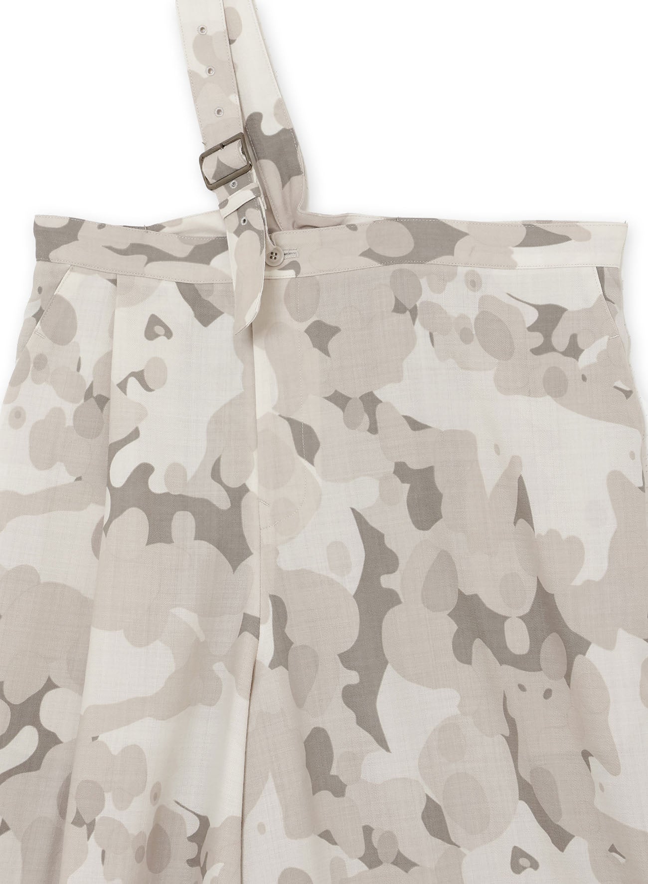 WOOL CAMOFRAGE SINGLE STRAP PANTS