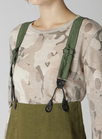 MILITARY TENT CLOTH SUSPENDERS SKIRT