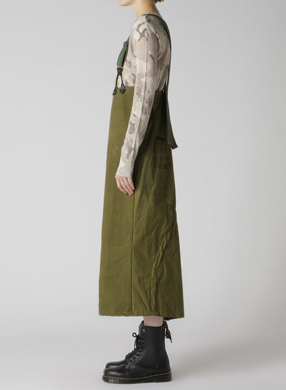 MILITARY TENT CLOTH SUSPENDERS SKIRT