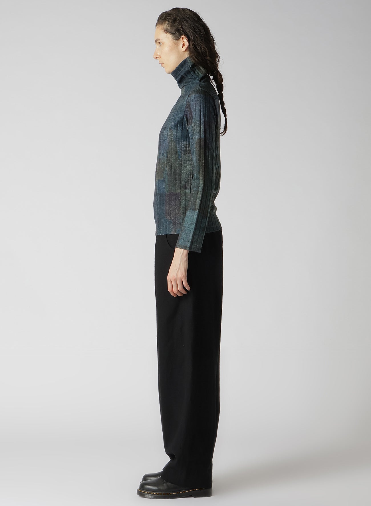 GRADATION PRINT TURTLENECK