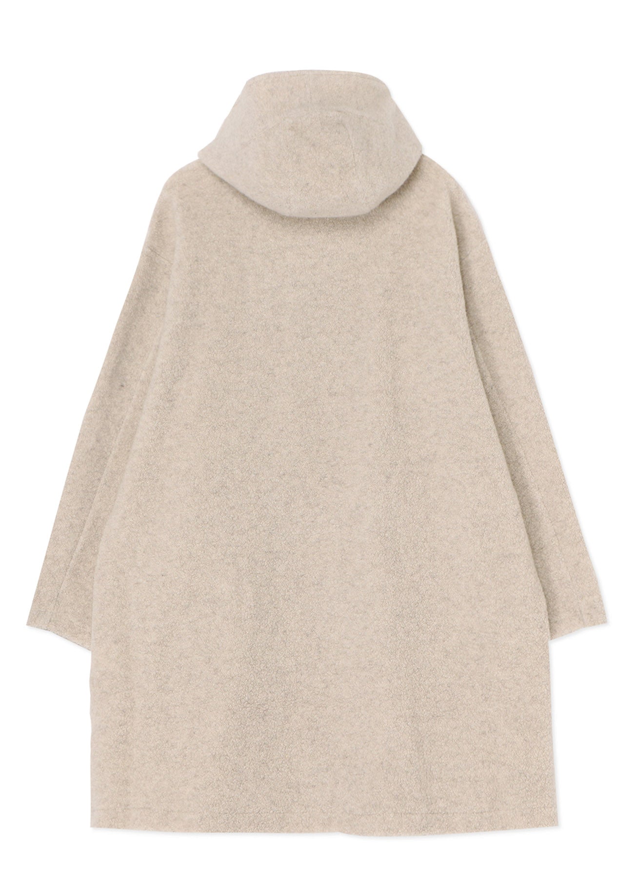 WOOL BREND PILE HOODED COAT