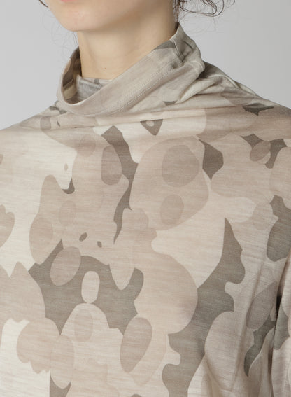 WOOL CAMOFRAGE TURTLENECK