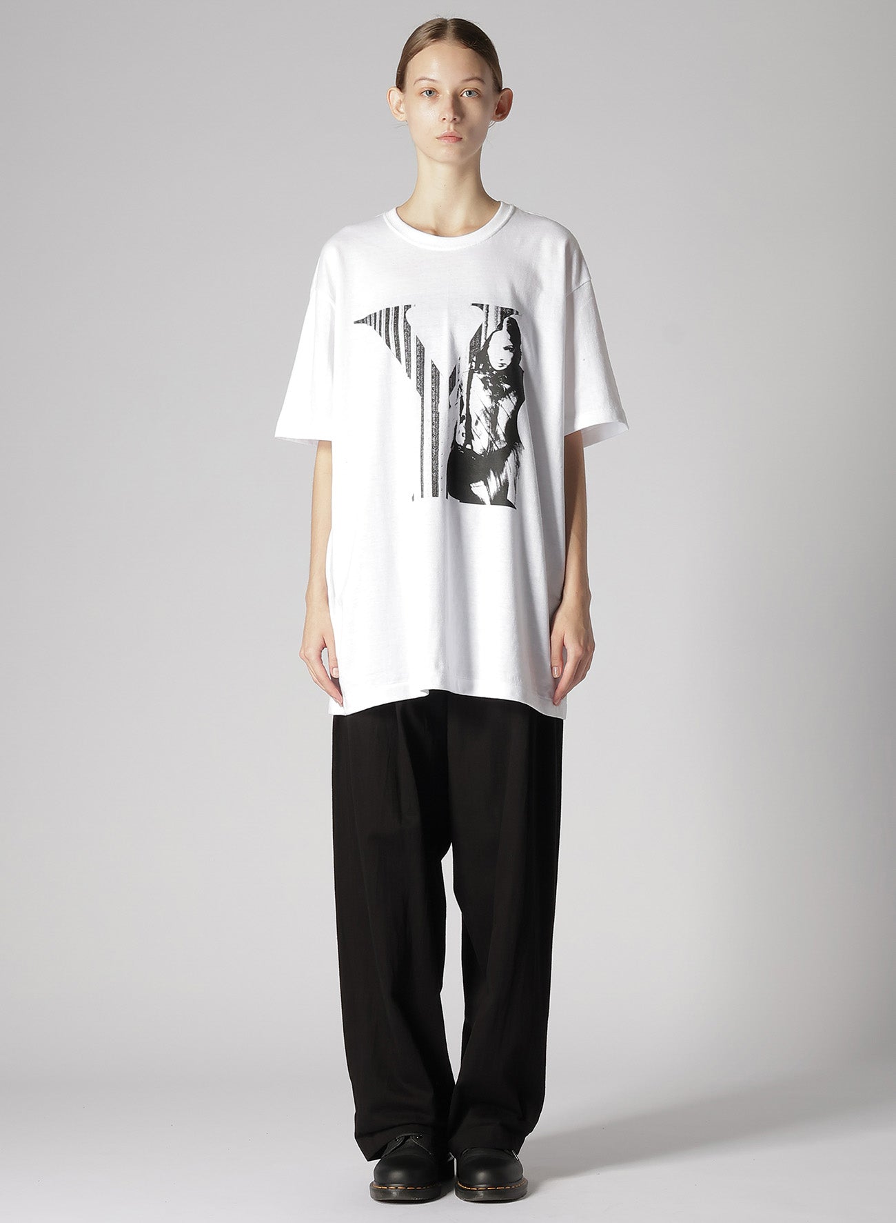 [Y's x MAX VADUKUL]PICTURE PIGMENT SHORT SLEEVE T-SHIRTS