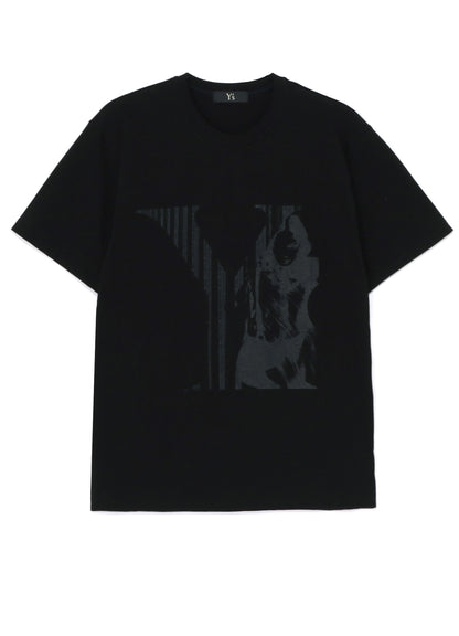 [Y's x MAX VADUKUL]PICTURE PIGMENT SHORT SLEEVE T-SHIRTS