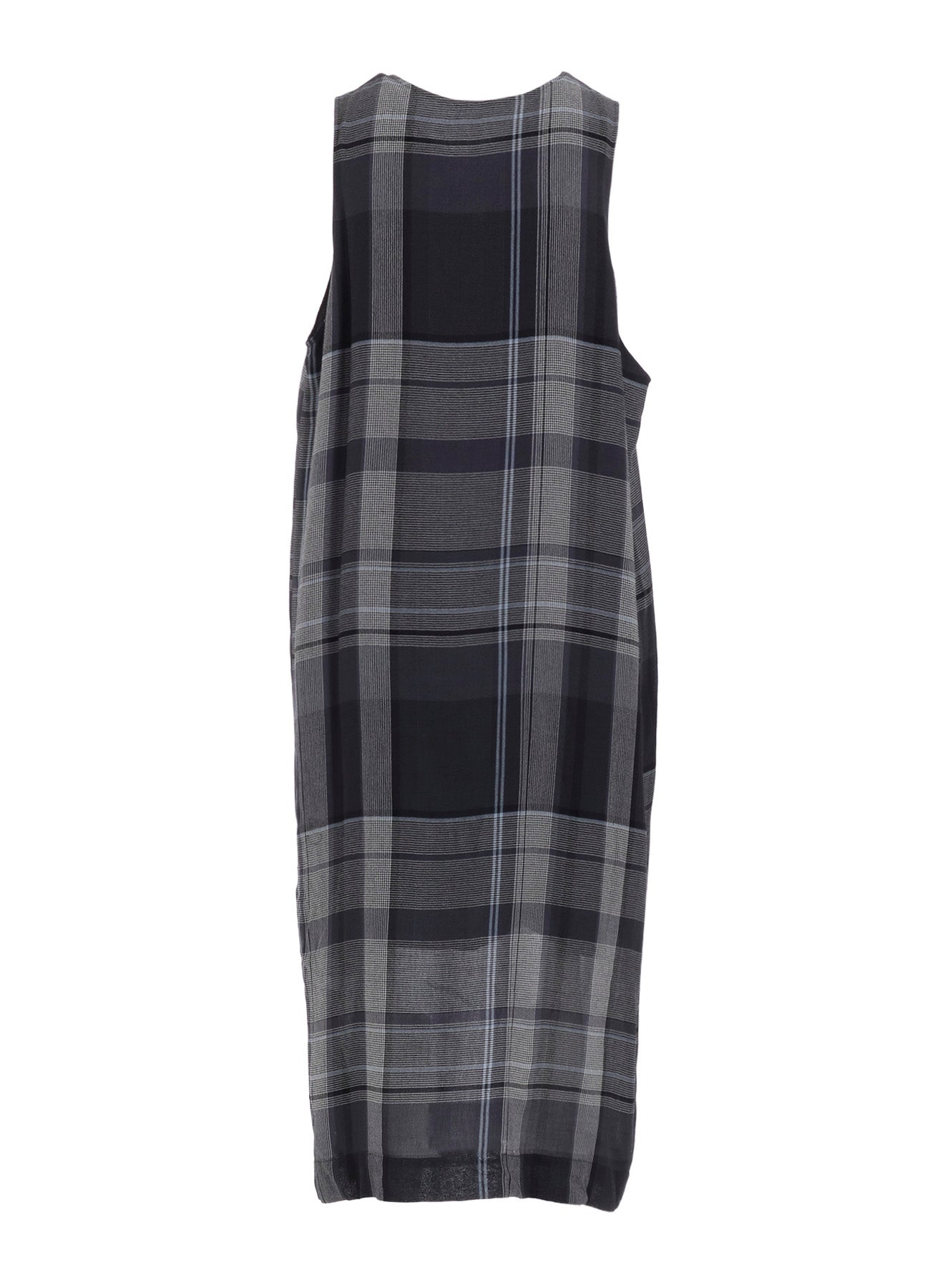 RY/NY GAUZE PLAID SLEEVELES DRESS
