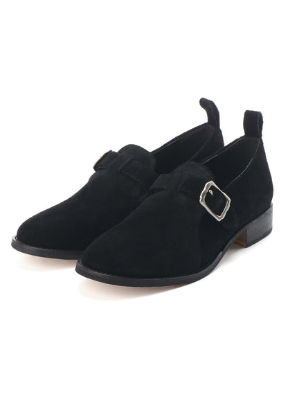 COW SUEDE ONE STRAP SHOES