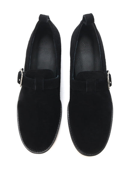 COW SUEDE ONE STRAP SHOES