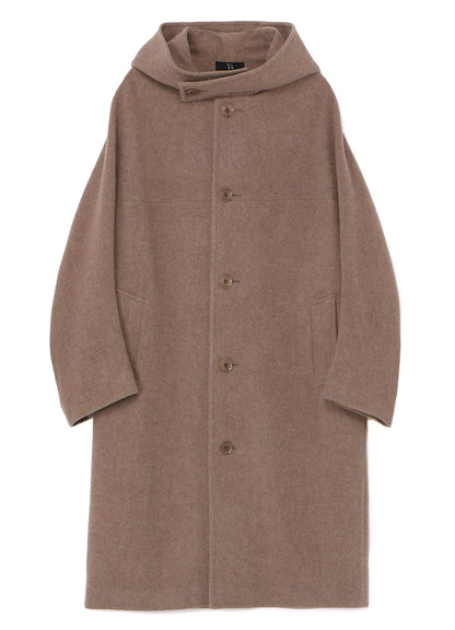 WOOL MOSSER CUT OUT COLLAR COAT