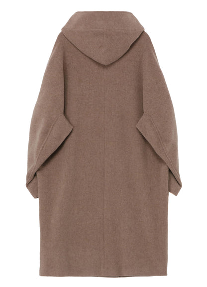 WOOL MOSSER CUT OUT COLLAR COAT