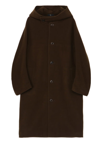 WOOL MOSSER CUT OUT COLLAR COAT