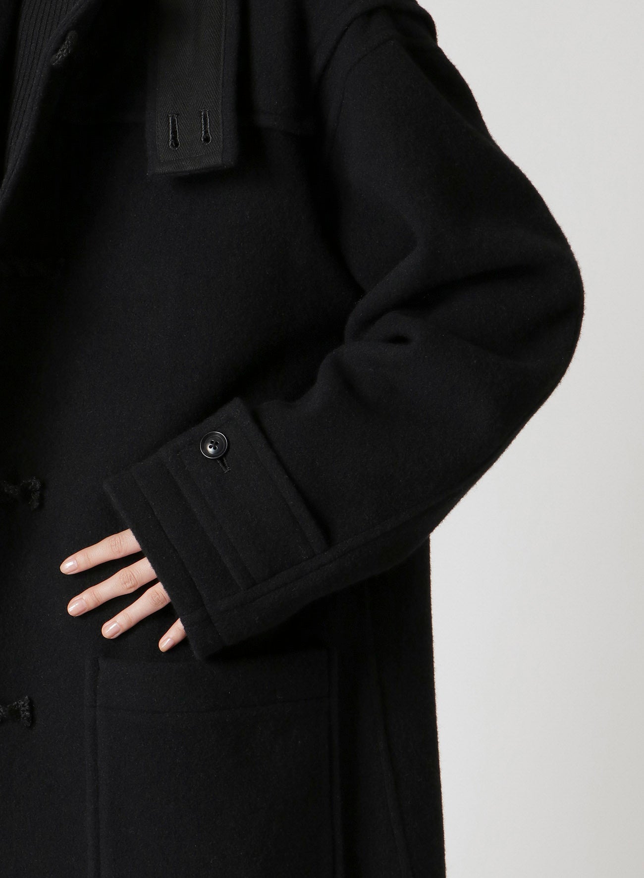 WOOL MOSSER DUFFLE COAT