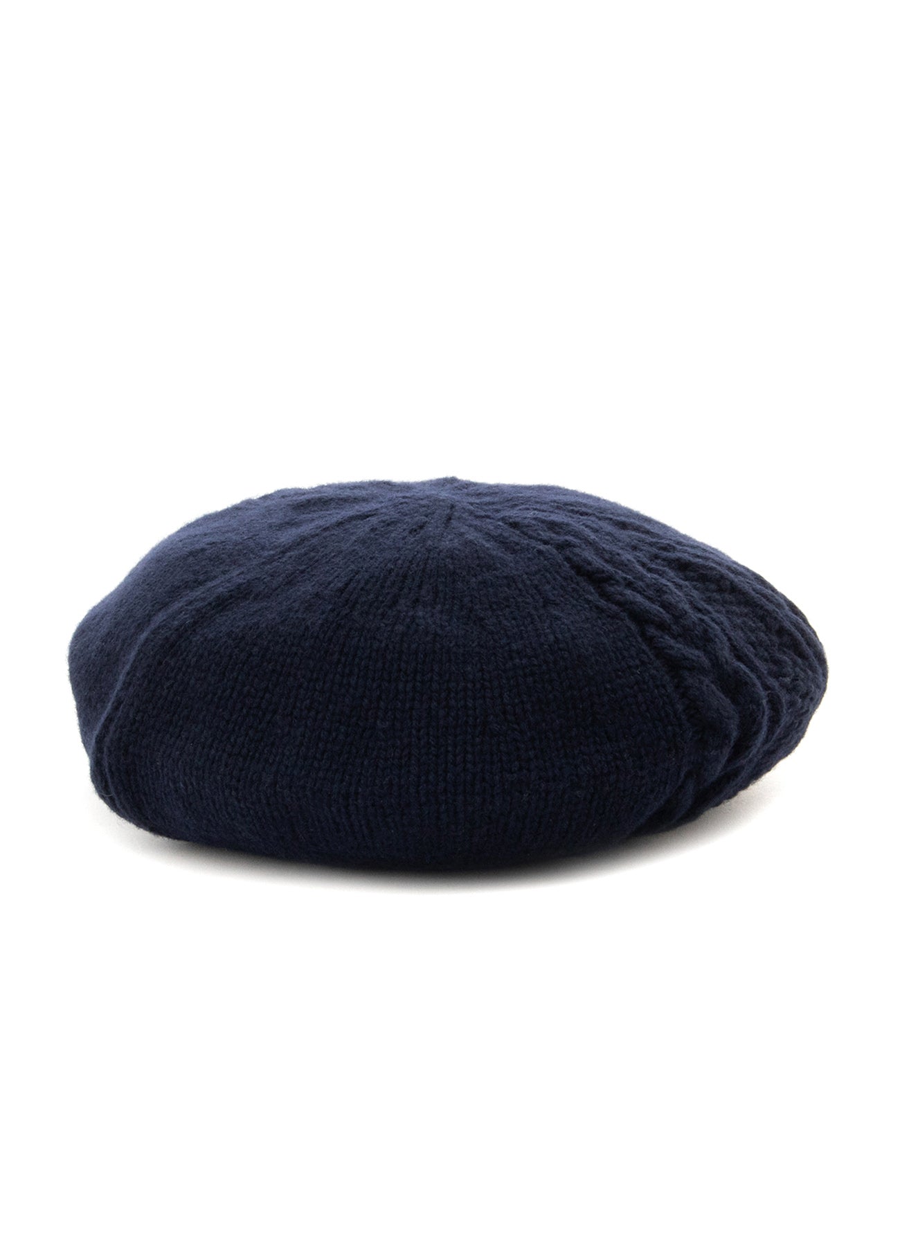 WOOL CABLE KNITTED BERET