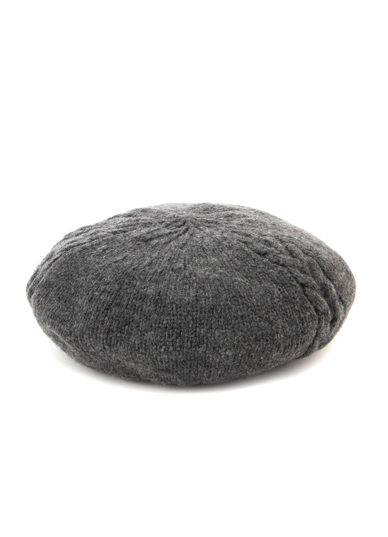 WOOL CABLE KNITTED BERET