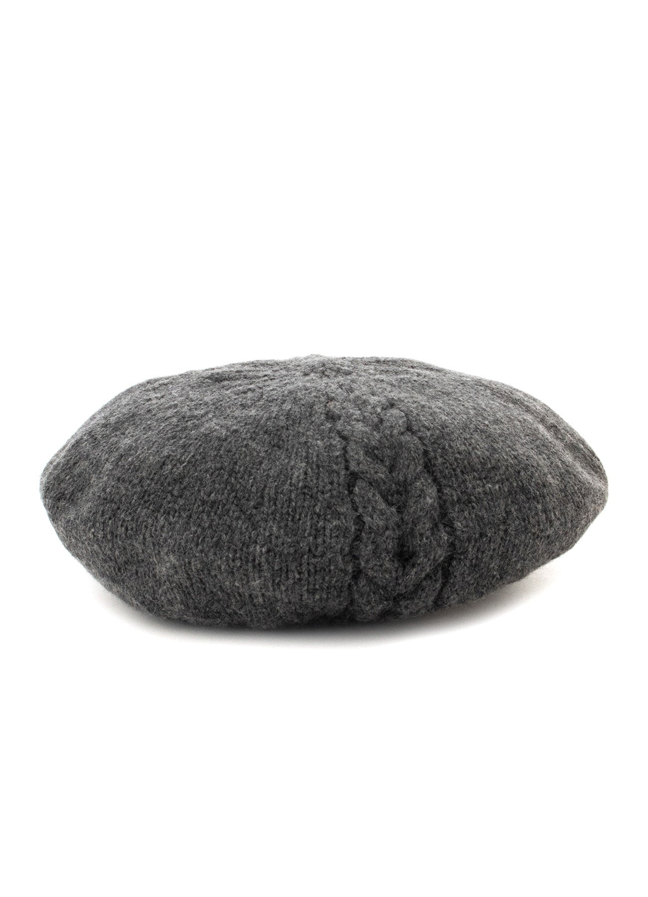 WOOL CABLE KNITTED BERET