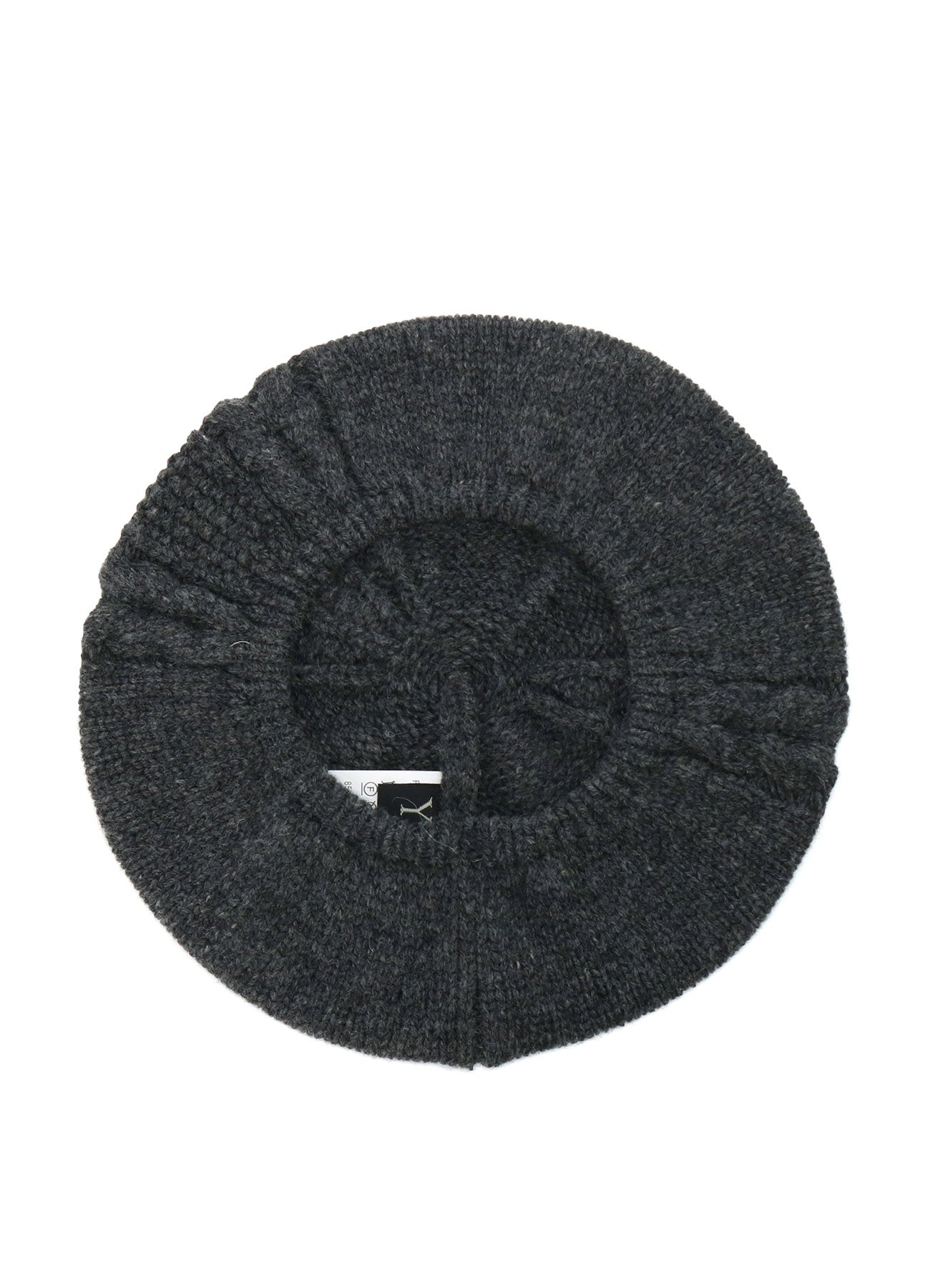 WOOL CABLE KNITTED BERET