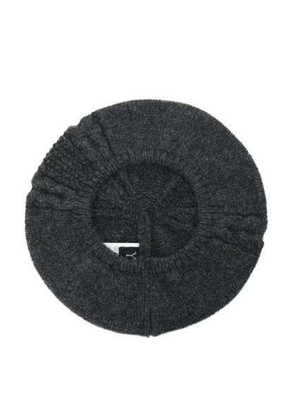 WOOL CABLE KNITTED BERET