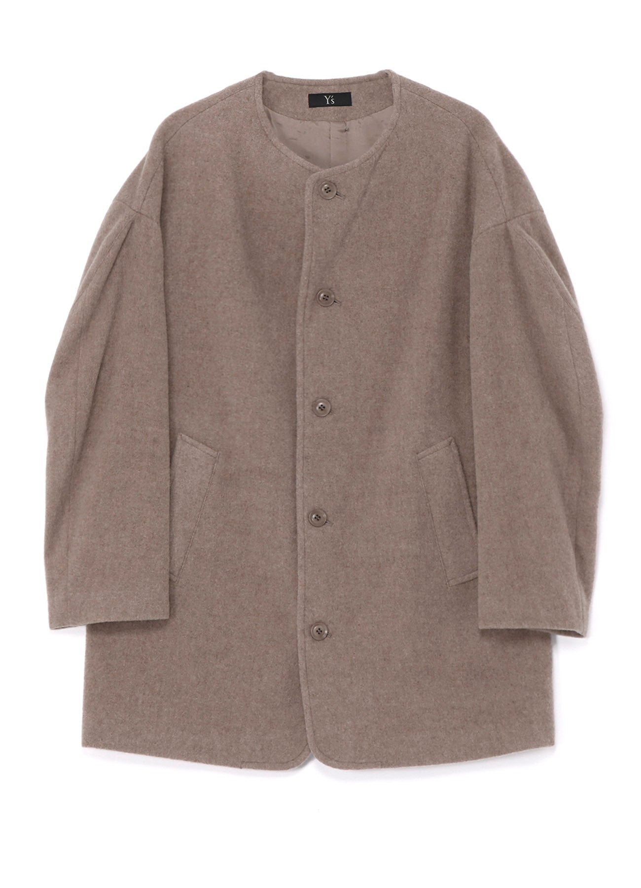 WOOL MOSSER NO COLLAR JACKET