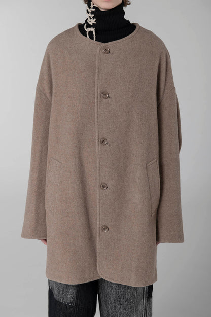 WOOL MOSSER NO COLLAR JACKET