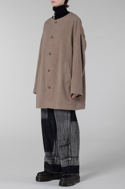 WOOL MOSSER NO COLLAR JACKET