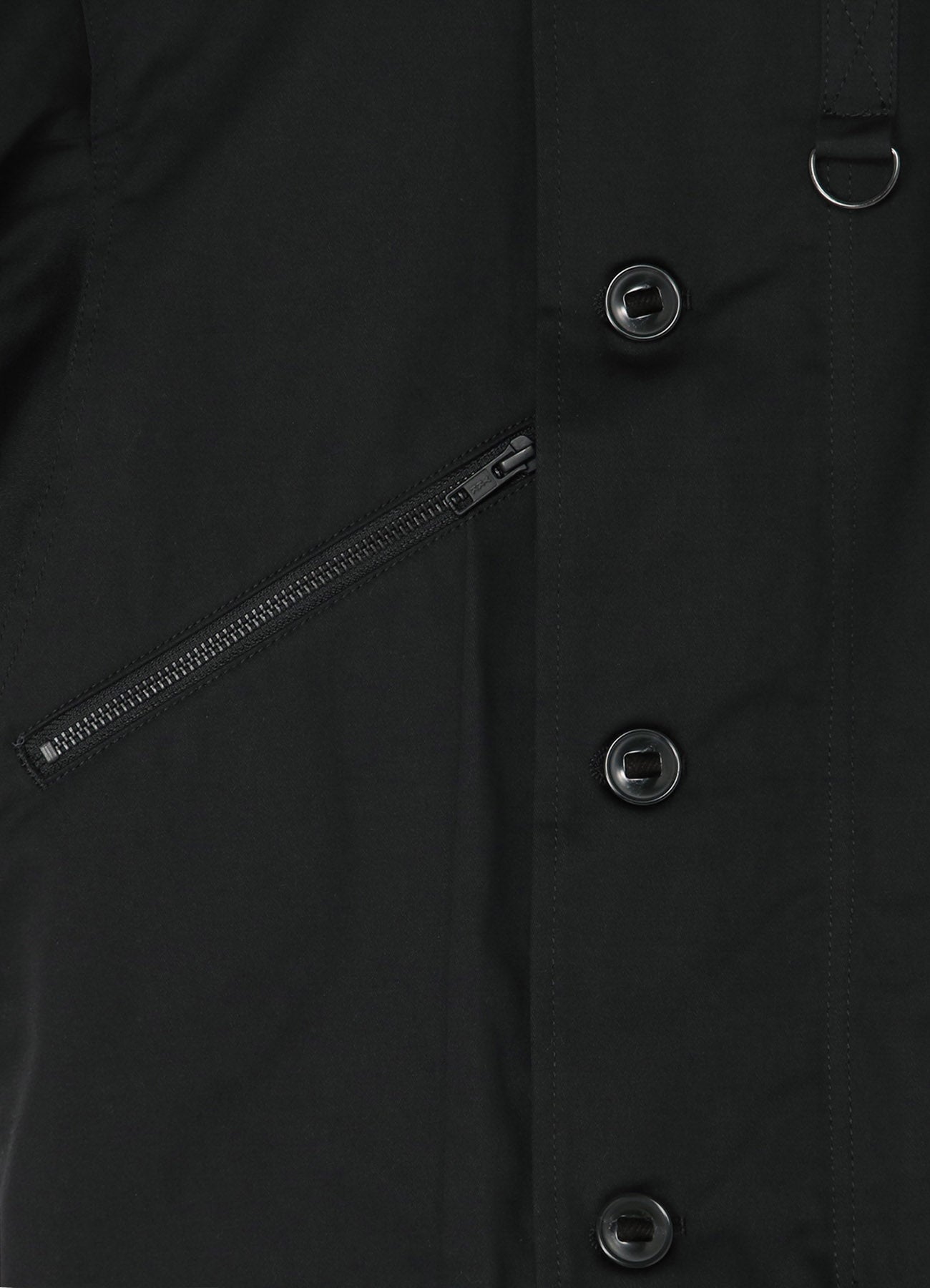 COTTON SATIN+COTTON WOOL LIGHT SERGE PILOT JACKET