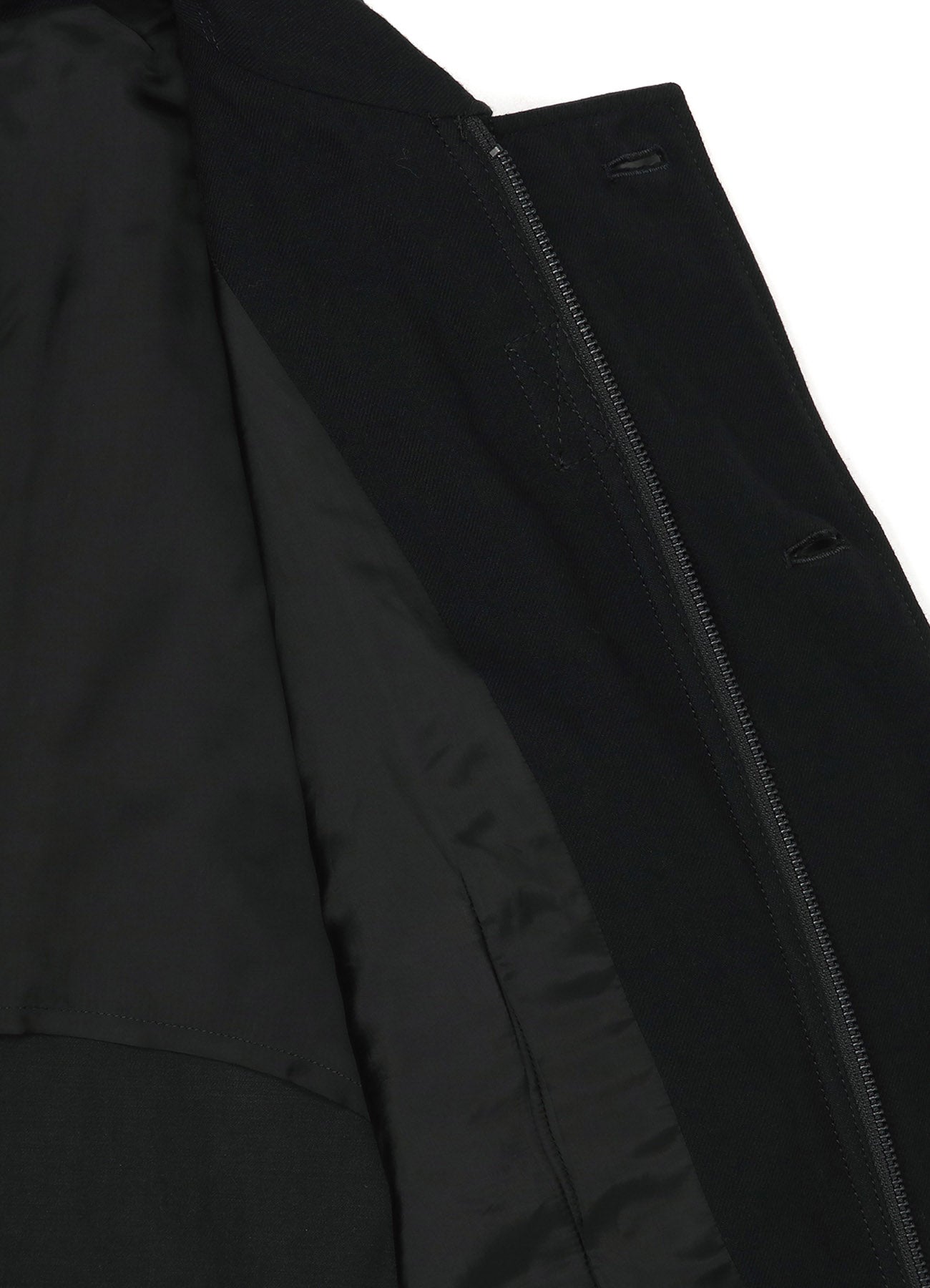 COTTON SATIN+COTTON WOOL LIGHT SERGE PILOT JACKET