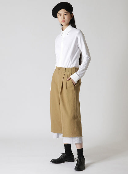 COTTON LINEN SUNDRIED WASHER CUT OF PANTS