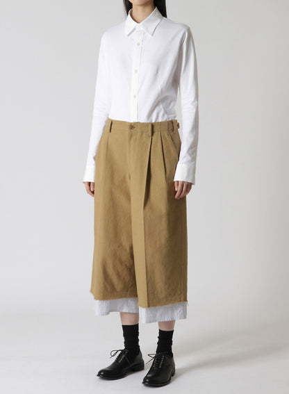 COTTON LINEN SUNDRIED WASHER CUT OF PANTS