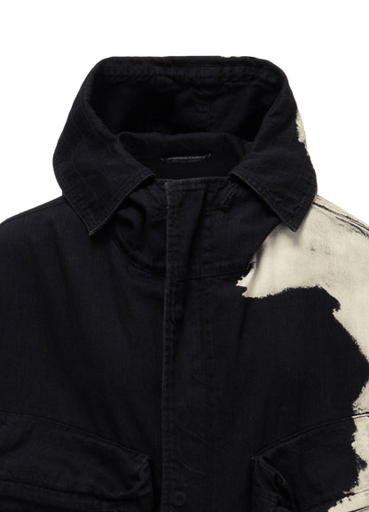 8OZ DENIM BRUSH BLEACH BLOUSON
