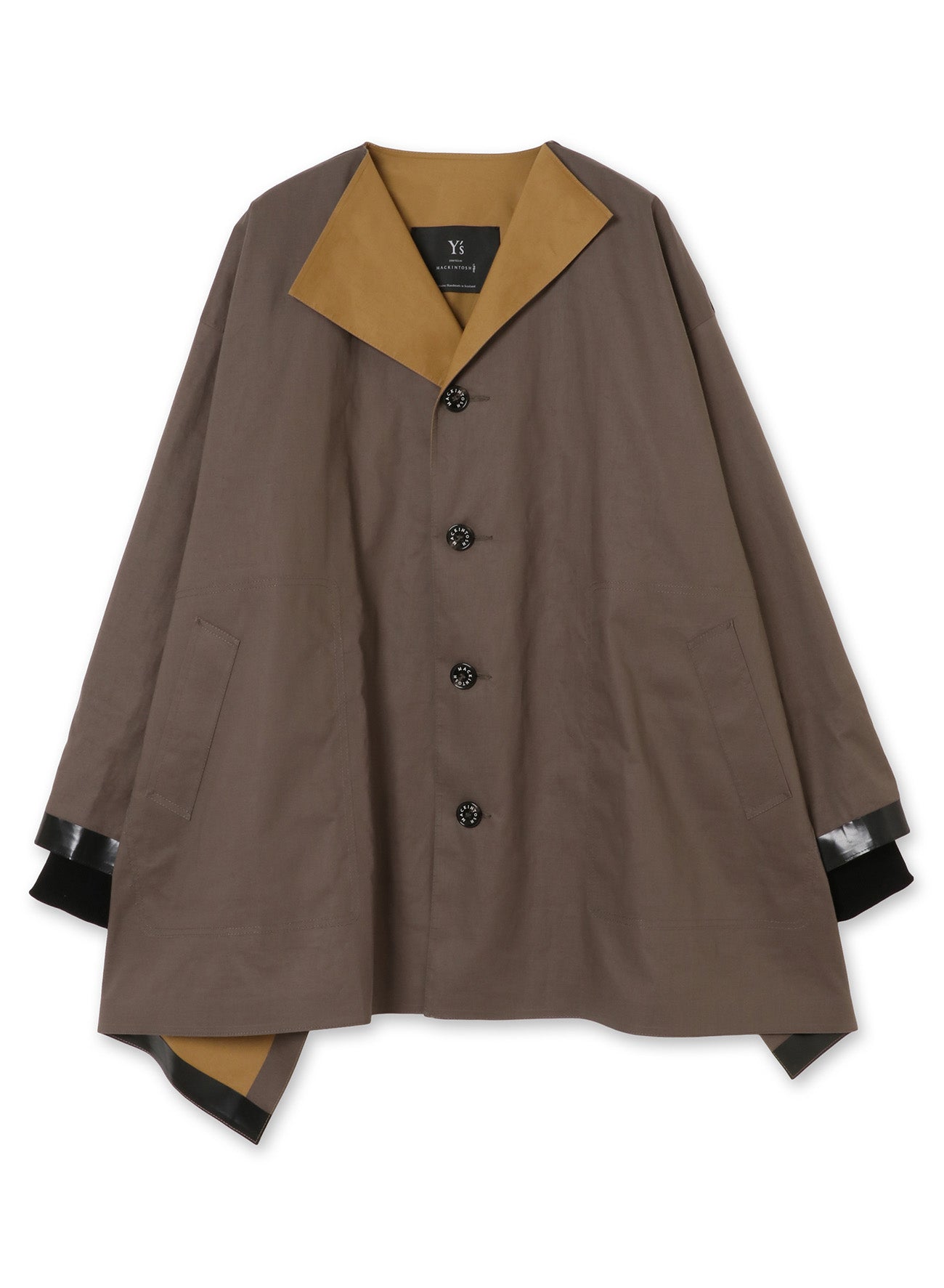 [Y's 1972 - Y’s CRAFTED BY MACKINTOSH]NO COLLAR COAT