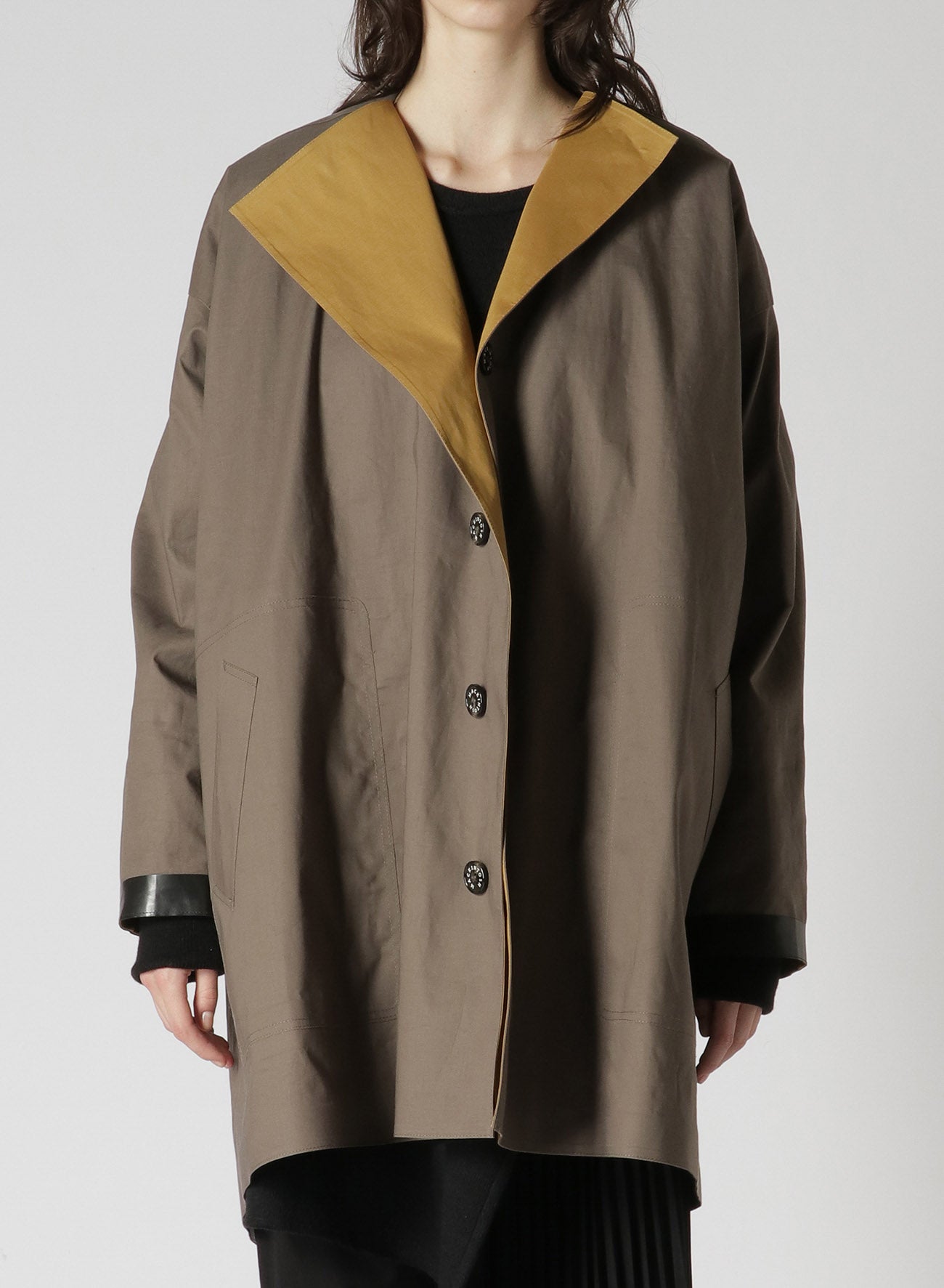 [Y's 1972 - Y’s CRAFTED BY MACKINTOSH]NO COLLAR COAT
