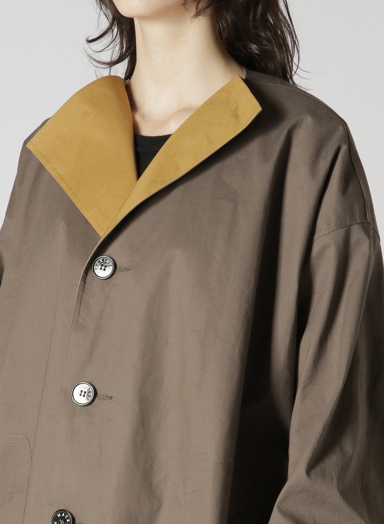 [Y's 1972 - Y’s CRAFTED BY MACKINTOSH]NO COLLAR COAT