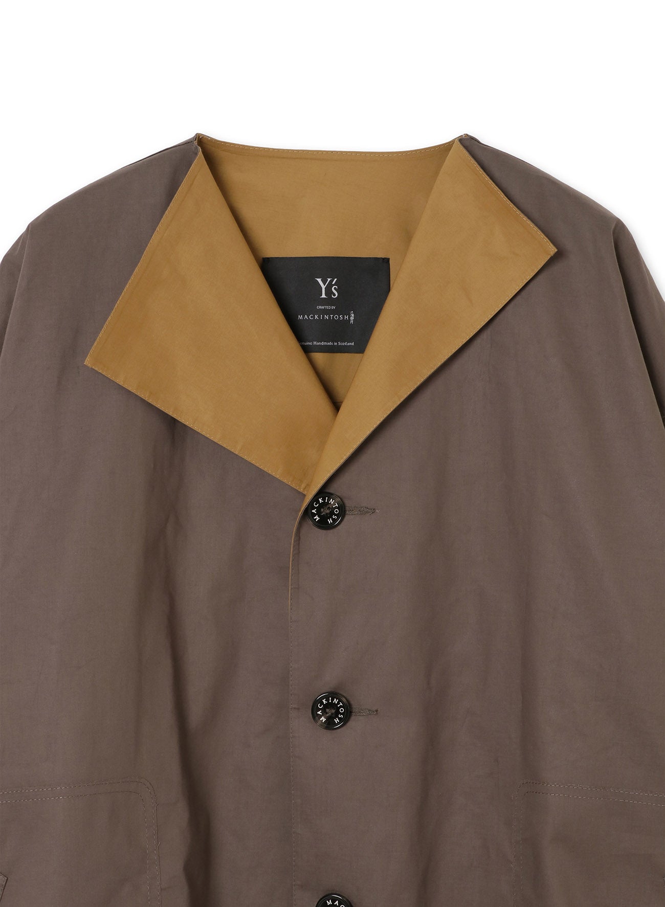 [Y's 1972 - Y’s CRAFTED BY MACKINTOSH]NO COLLAR COAT