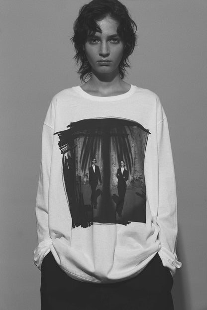 [Y's 1972 - A MOMENT IN Y's WITH MAX VADUKUL]PICTURE PIGMENT PRINT LONG SLEEVE T