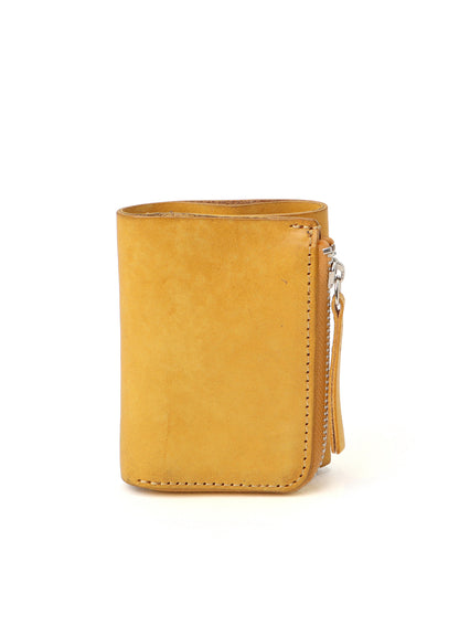 VEGETABLE-TANNED NUBUCK LEATHER TRIFOLD WALLET