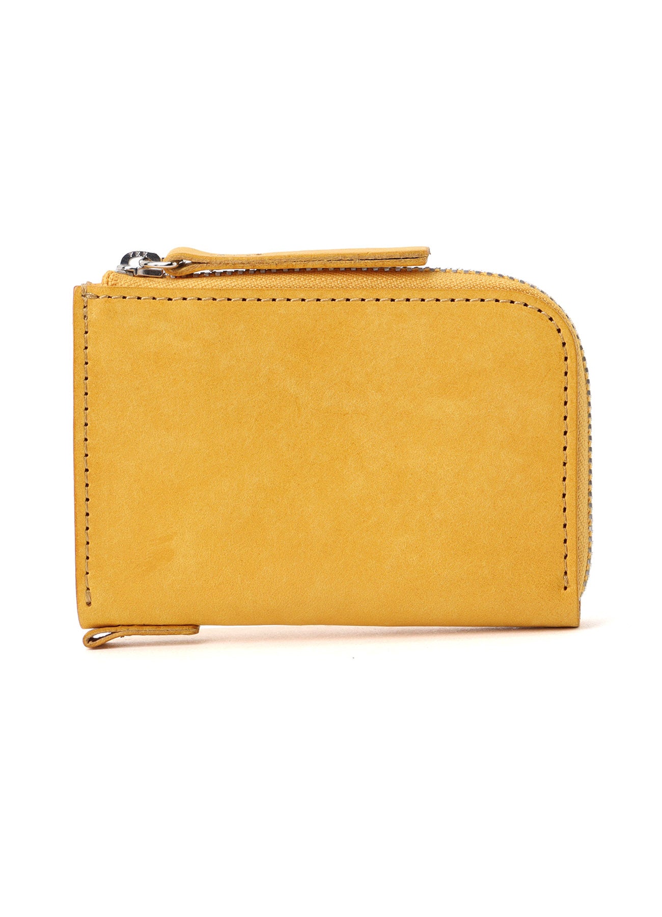VEGETABLE-TANNED NUBUCK LEATHER ZIP WALLET