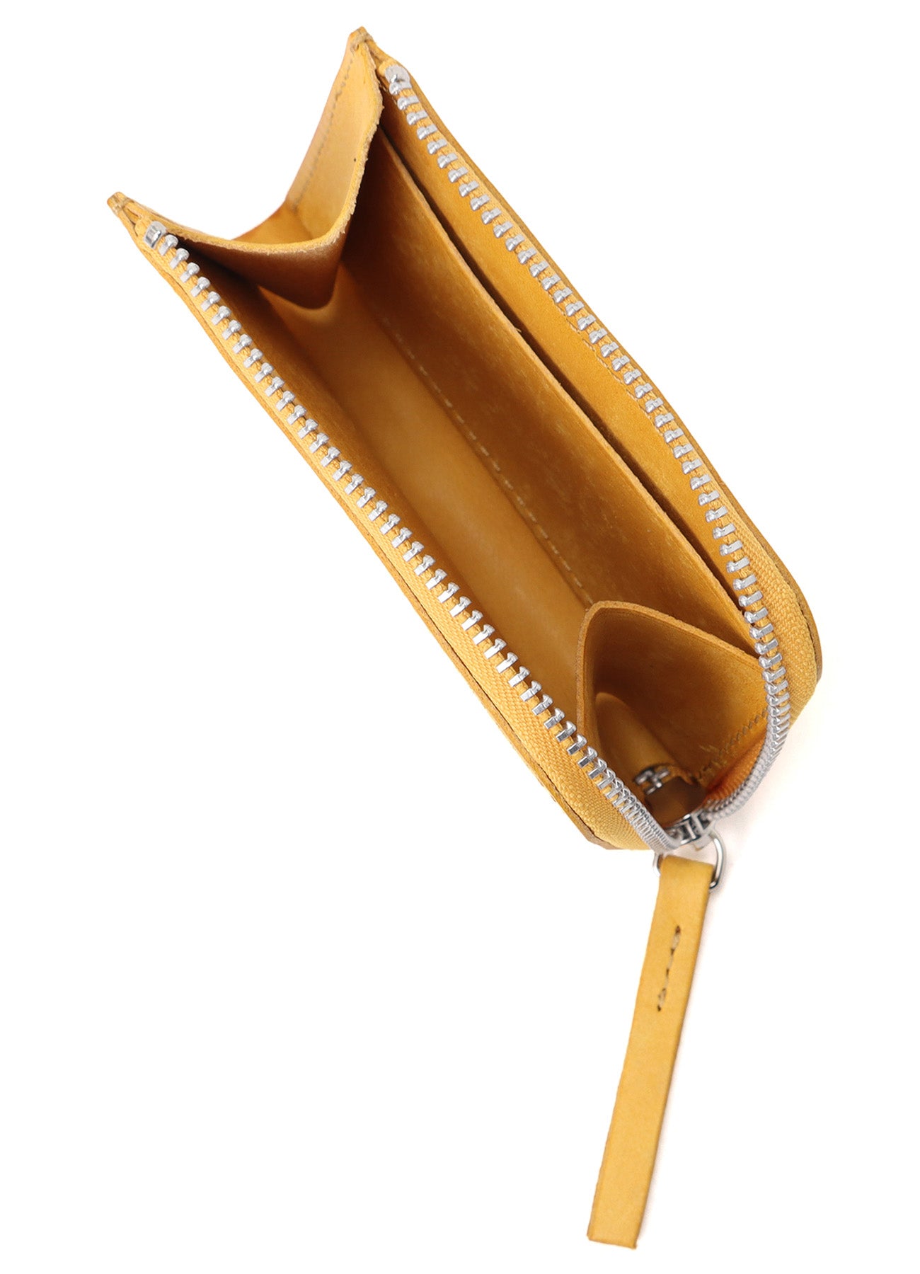 VEGETABLE-TANNED NUBUCK LEATHER ZIP WALLET