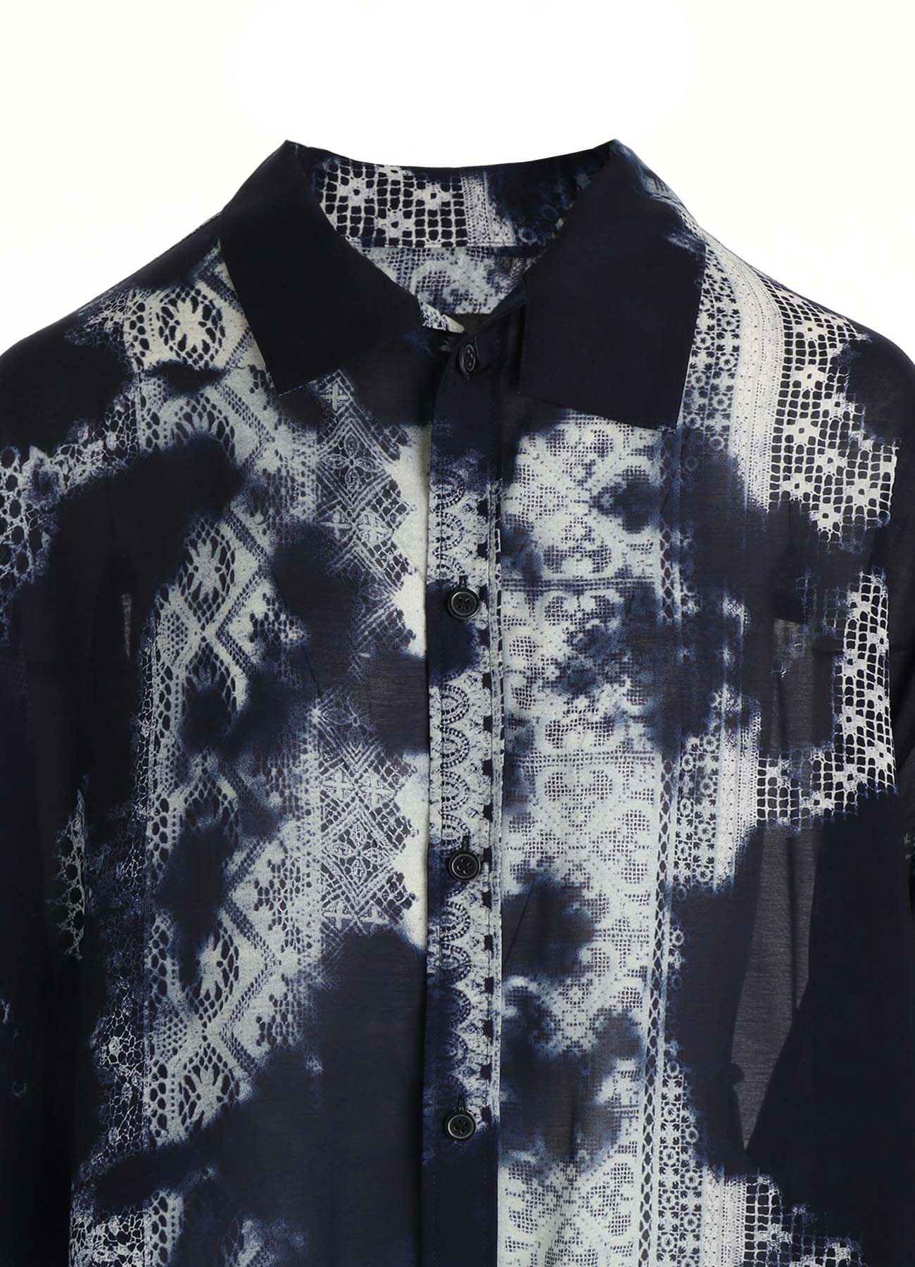 CUPRO/RAYON UNBALANCED BIG BLOUSE