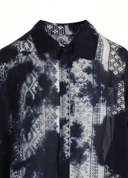 CUPRO/RAYON UNBALANCED BIG BLOUSE