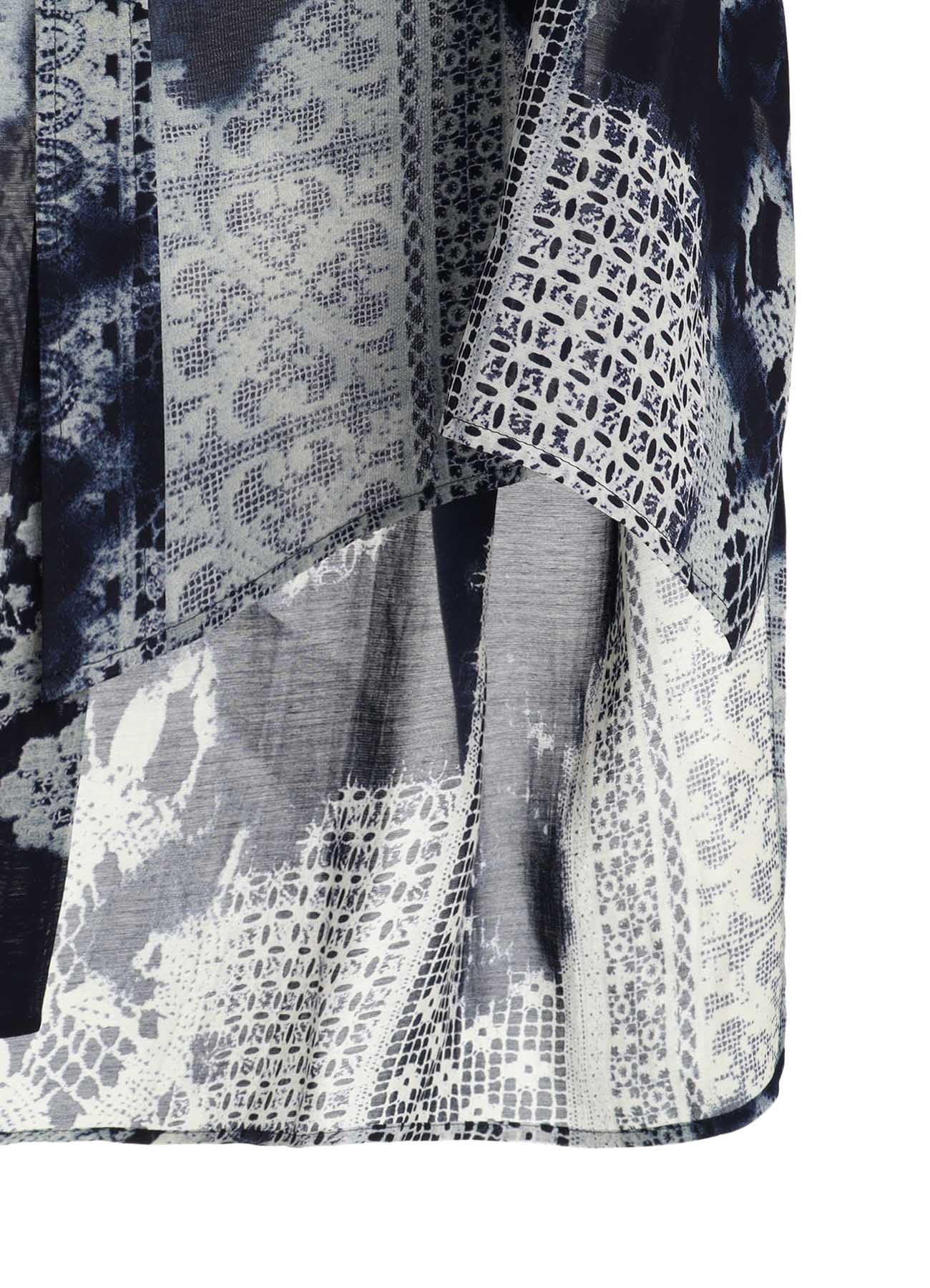 CUPRO/RAYON UNBALANCED BIG BLOUSE