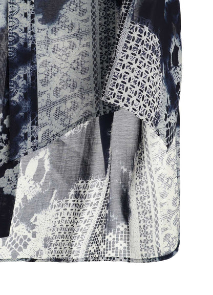CUPRO/RAYON UNBALANCED BIG BLOUSE