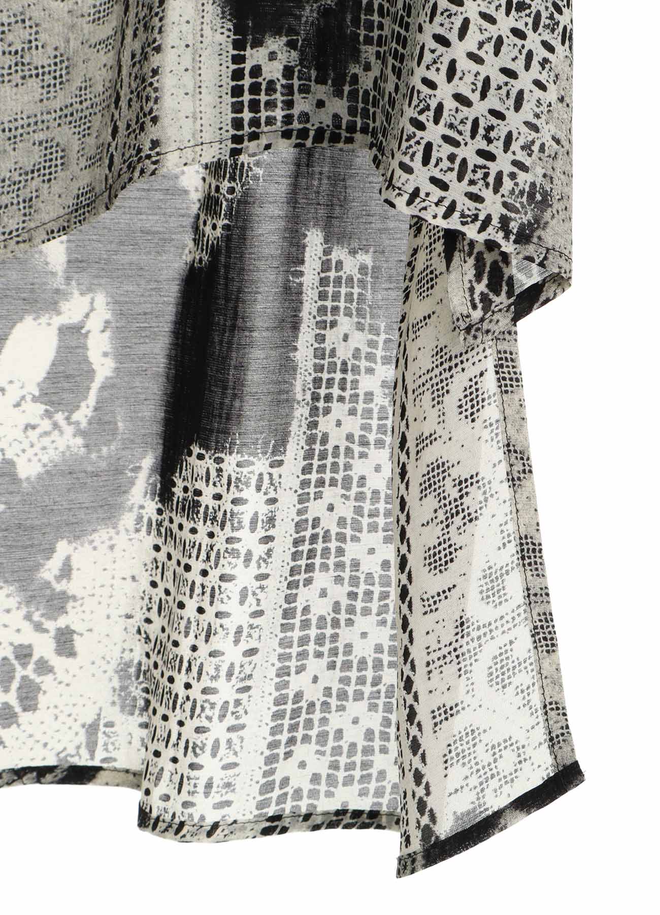 CUPRO/RAYON UNBALANCED BIG BLOUSE