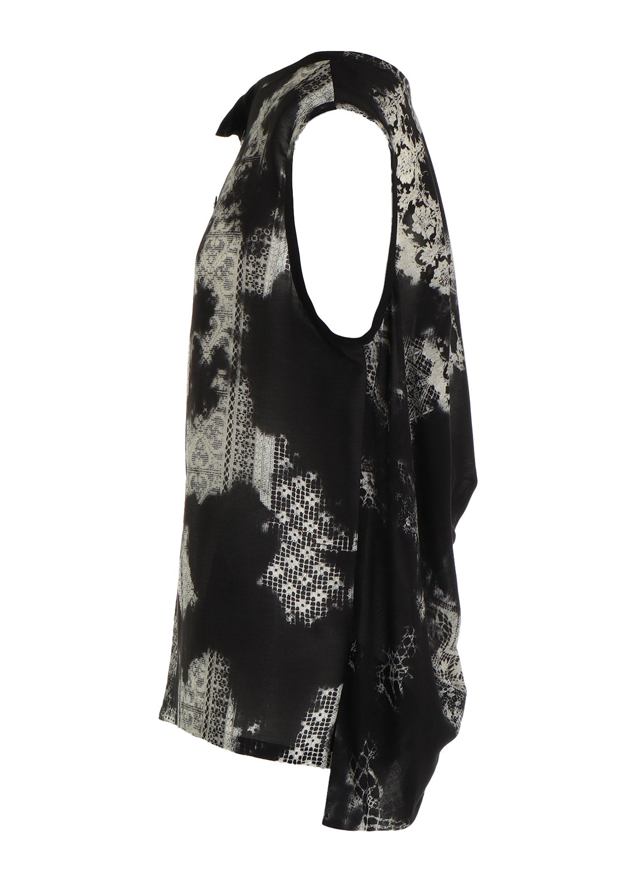 CUPRO/RAYON SLEEVELESS BLOUSE