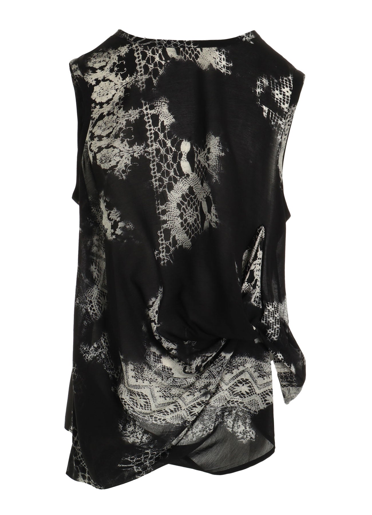 CUPRO/RAYON SLEEVELESS BLOUSE
