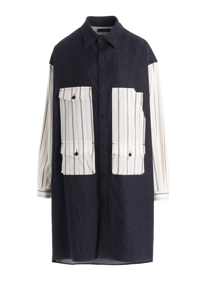 WASHER STRIPE BLOUSE