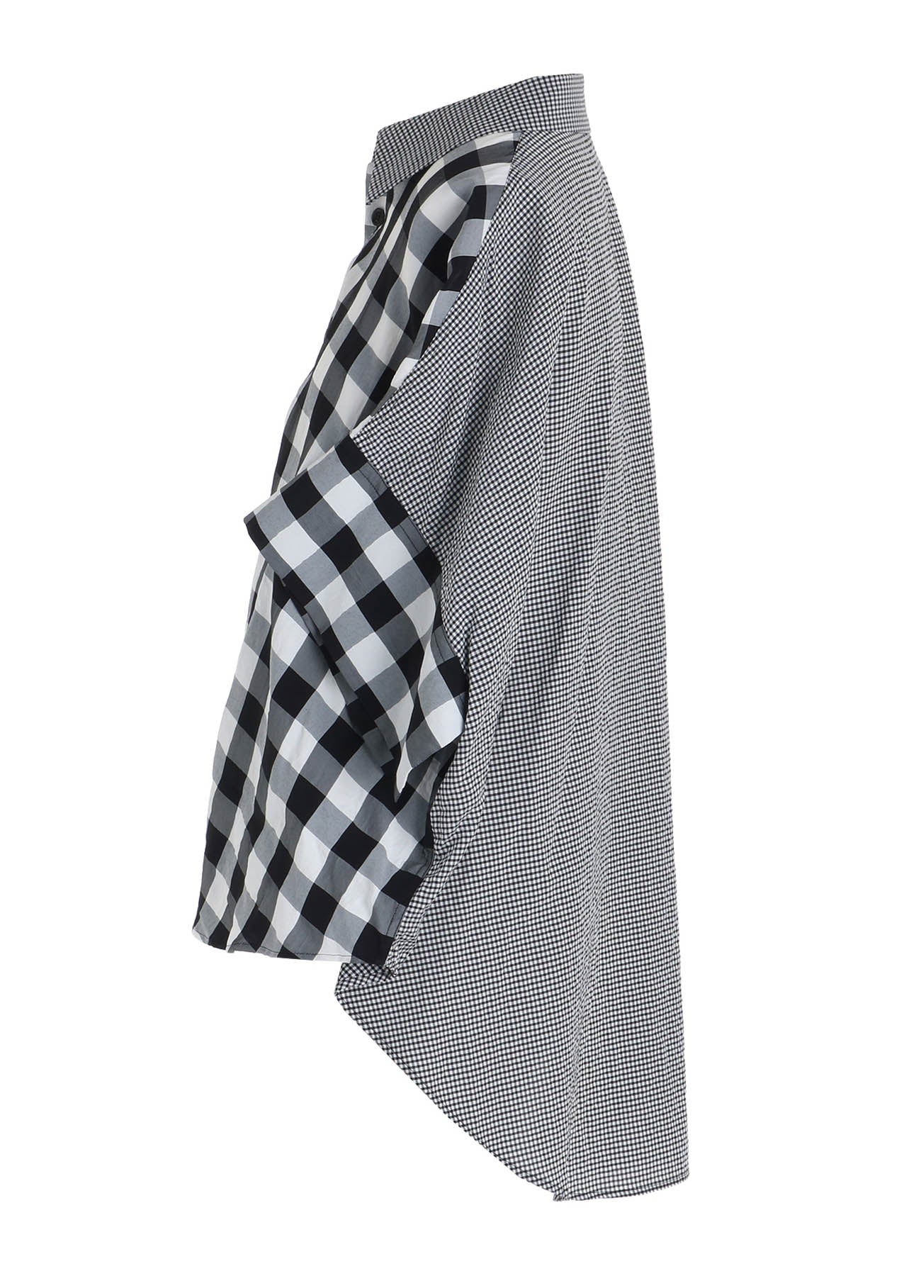 GINGHAMCOMBINATION BLOUSE