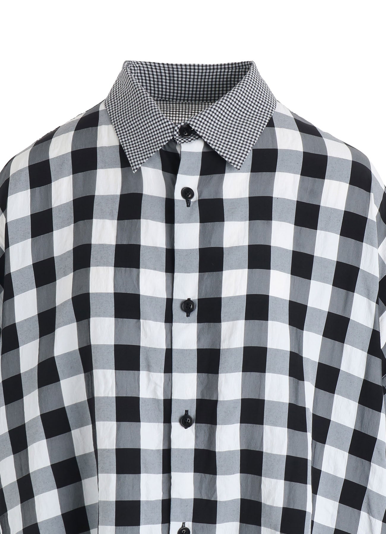 GINGHAMCOMBINATION BLOUSE