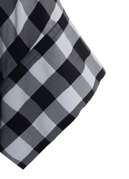 GINGHAMCOMBINATION BLOUSE