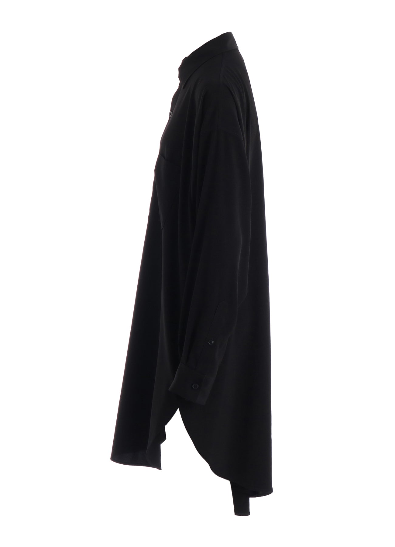 TA/PE CREPE DE CHINE DROP TAIL BLOUSE